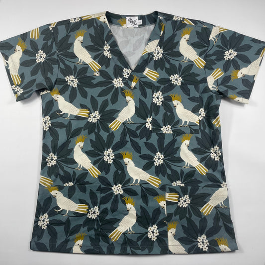 The Cockatoo Fun Scrub Top