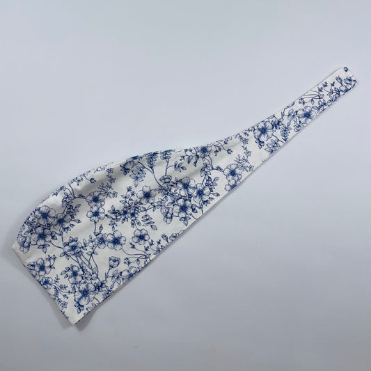 Blue Flowers Fun Scrub Cap