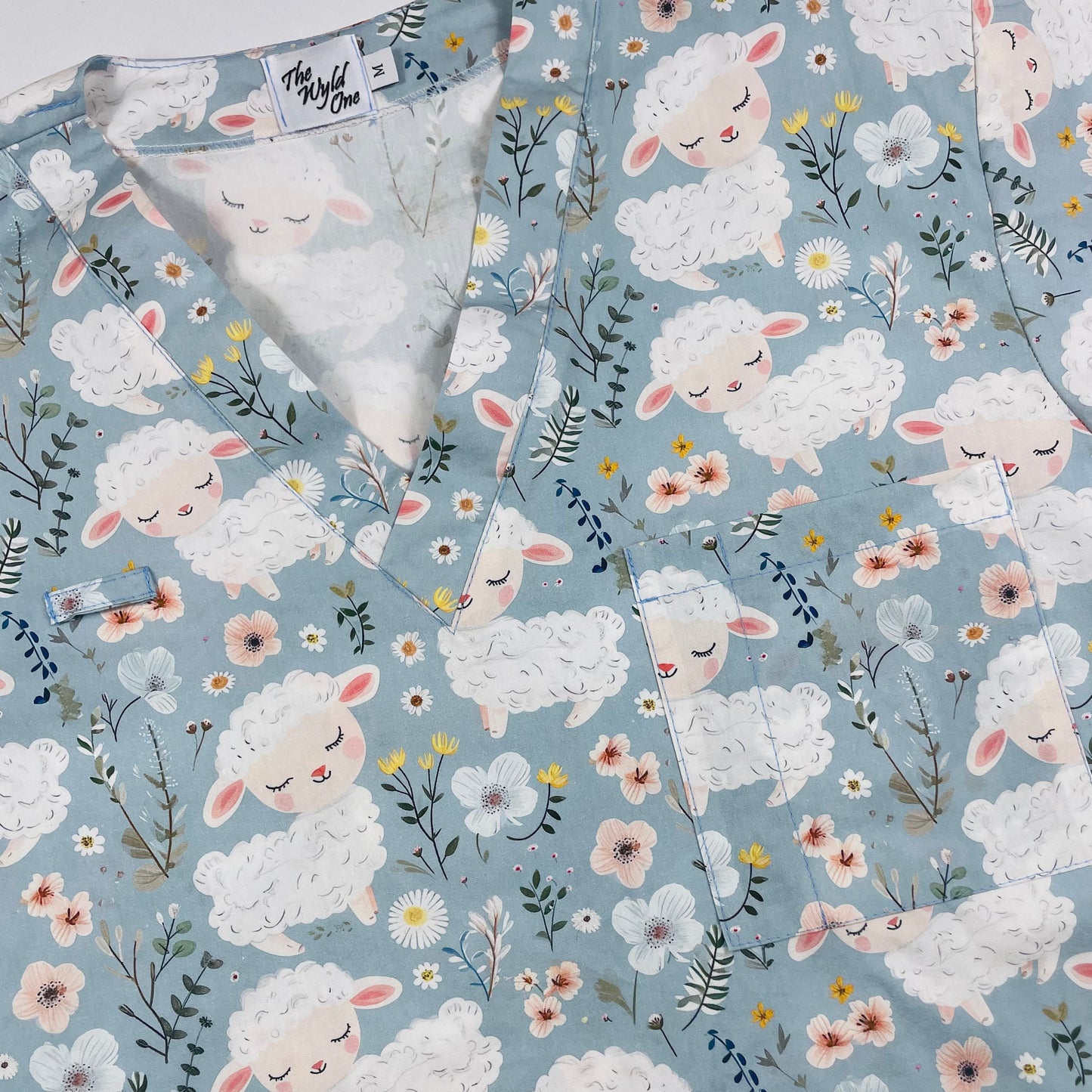 Counting Sheep Fun Scrub Top - last sizes!