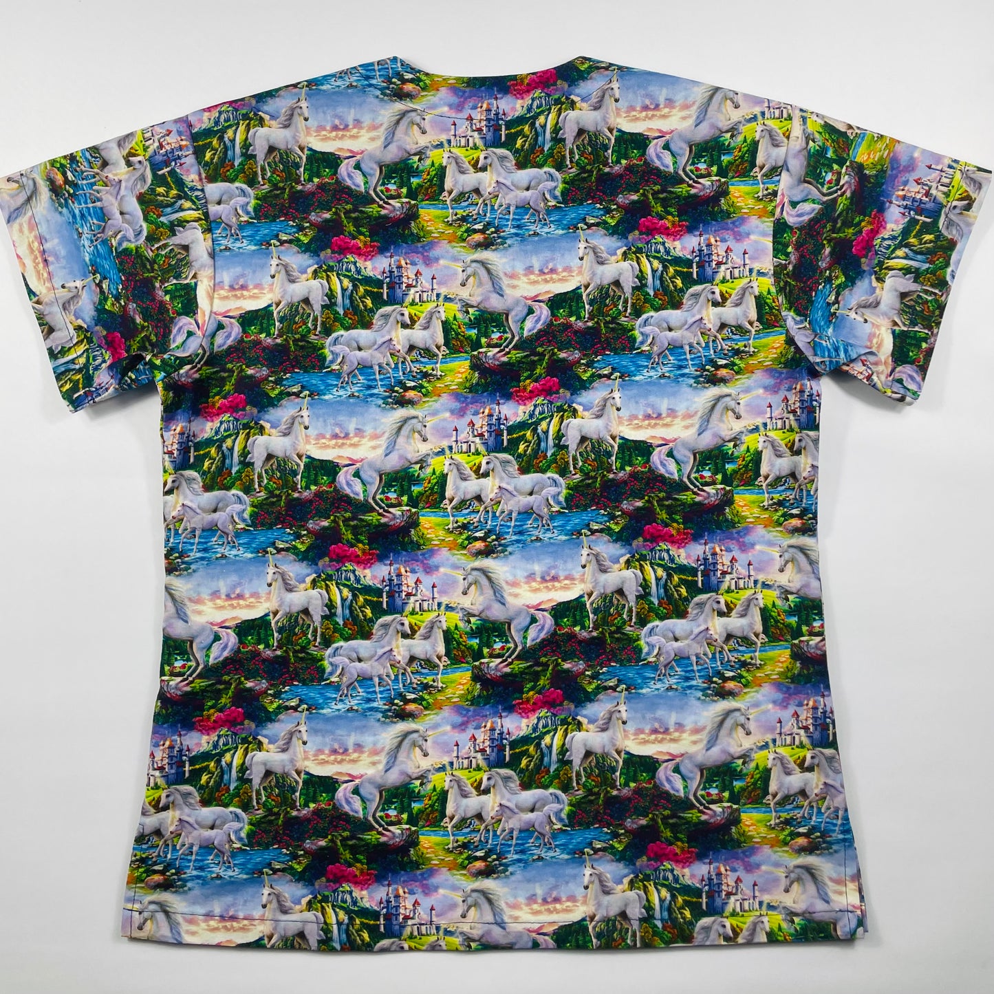 Unicorn Dream Fun Scrub Top - last one Relaxed fit S!