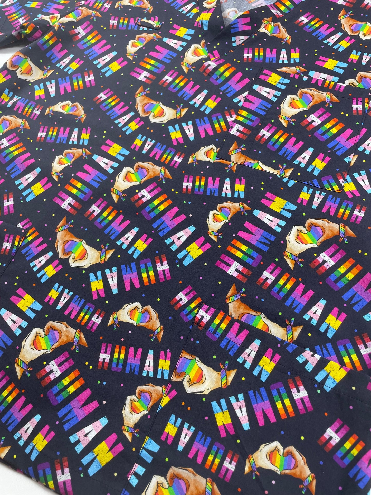 One Love Fun Scrub Top