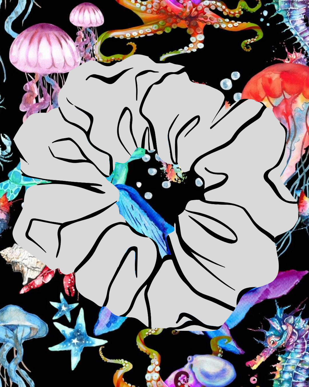 Ocean Odyssey Fun Scrunchie