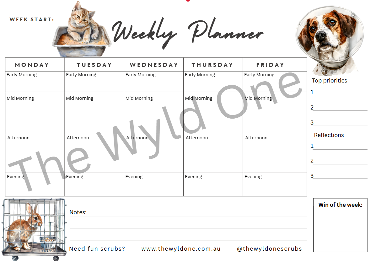 🌟 Free Weekly Planner | Printable PDF Planner | A4 Instant Download