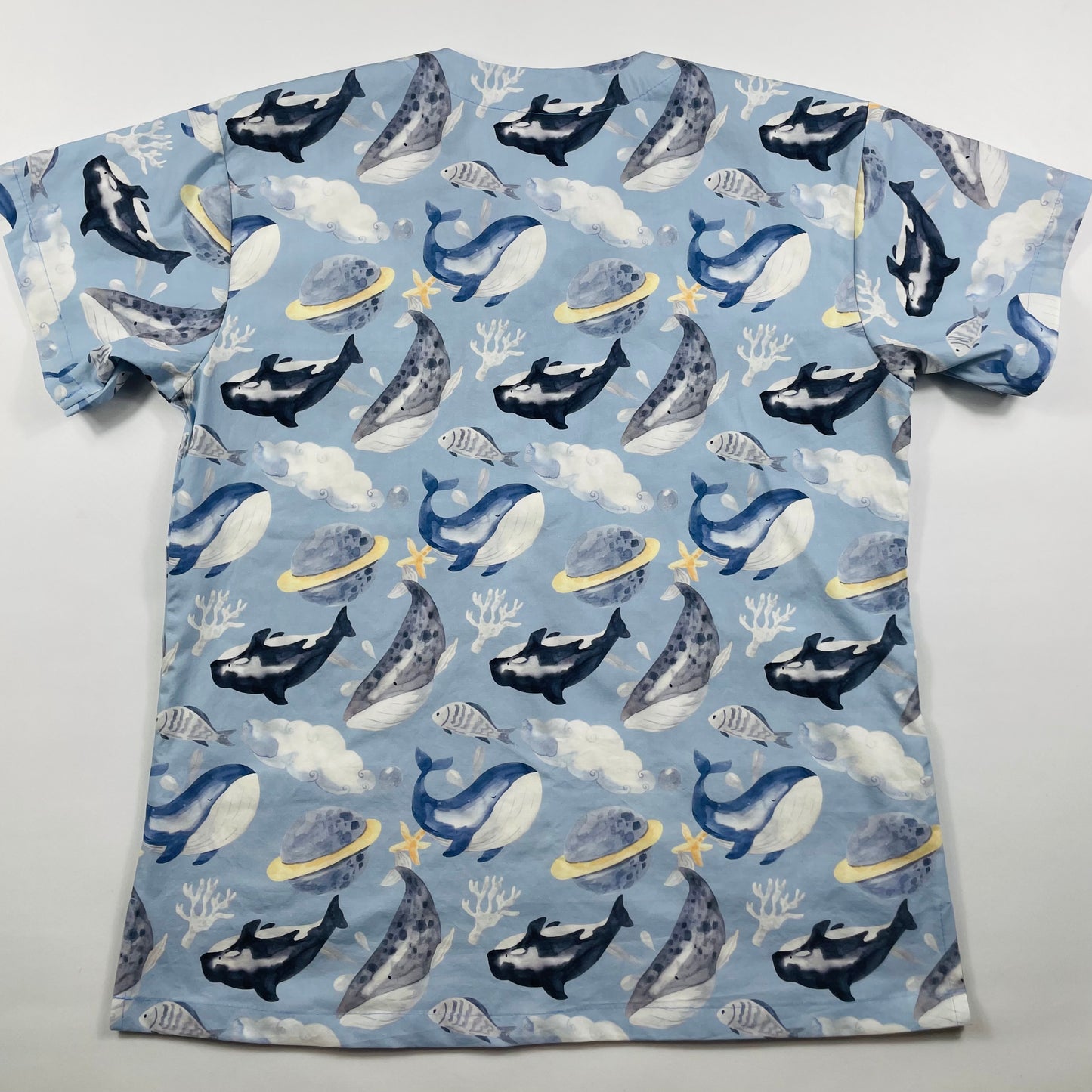 Whale Wonderland Fun Scrub Top last sizes!