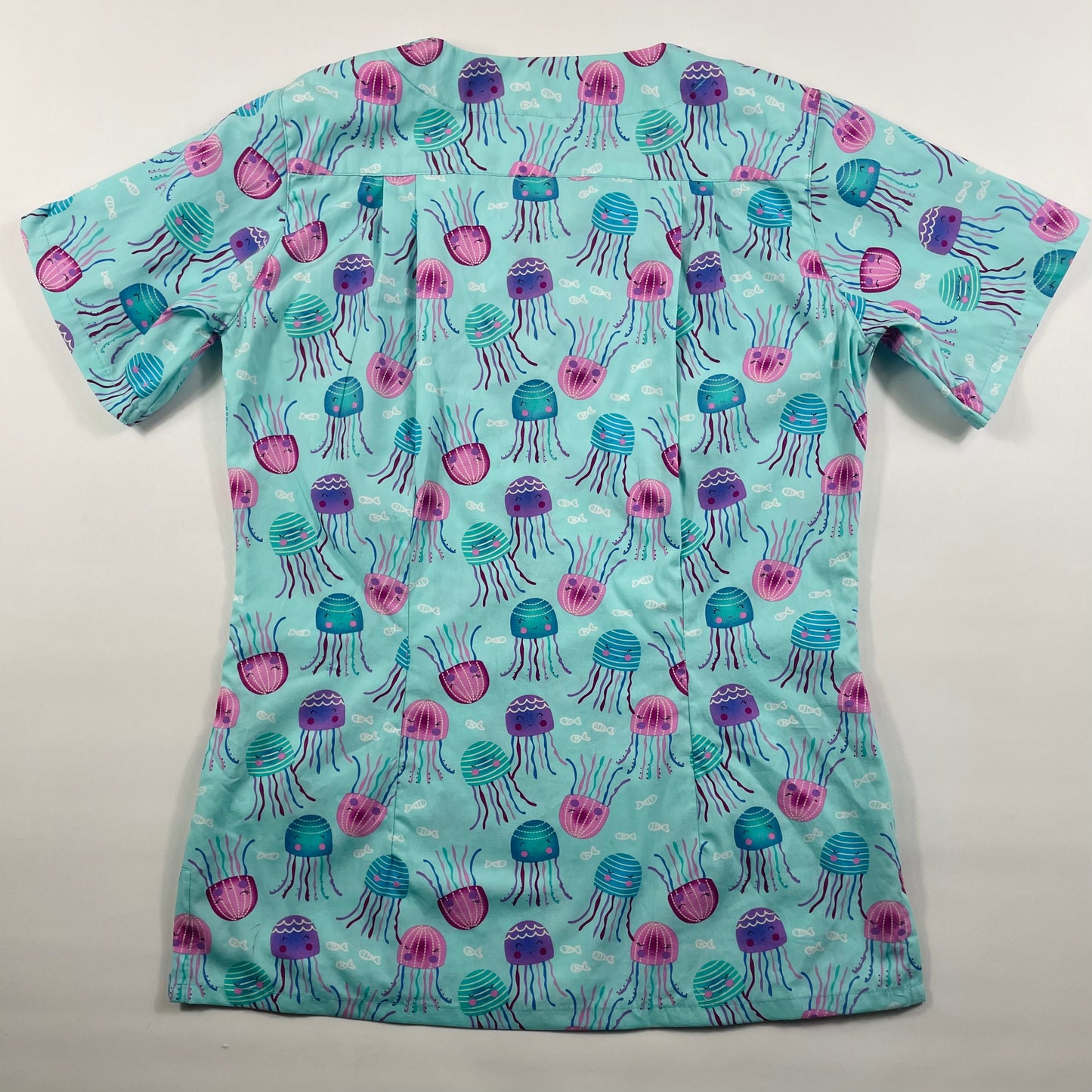 Happy Jellyfish Fun Scrub Top - Princess seam 6 only!
