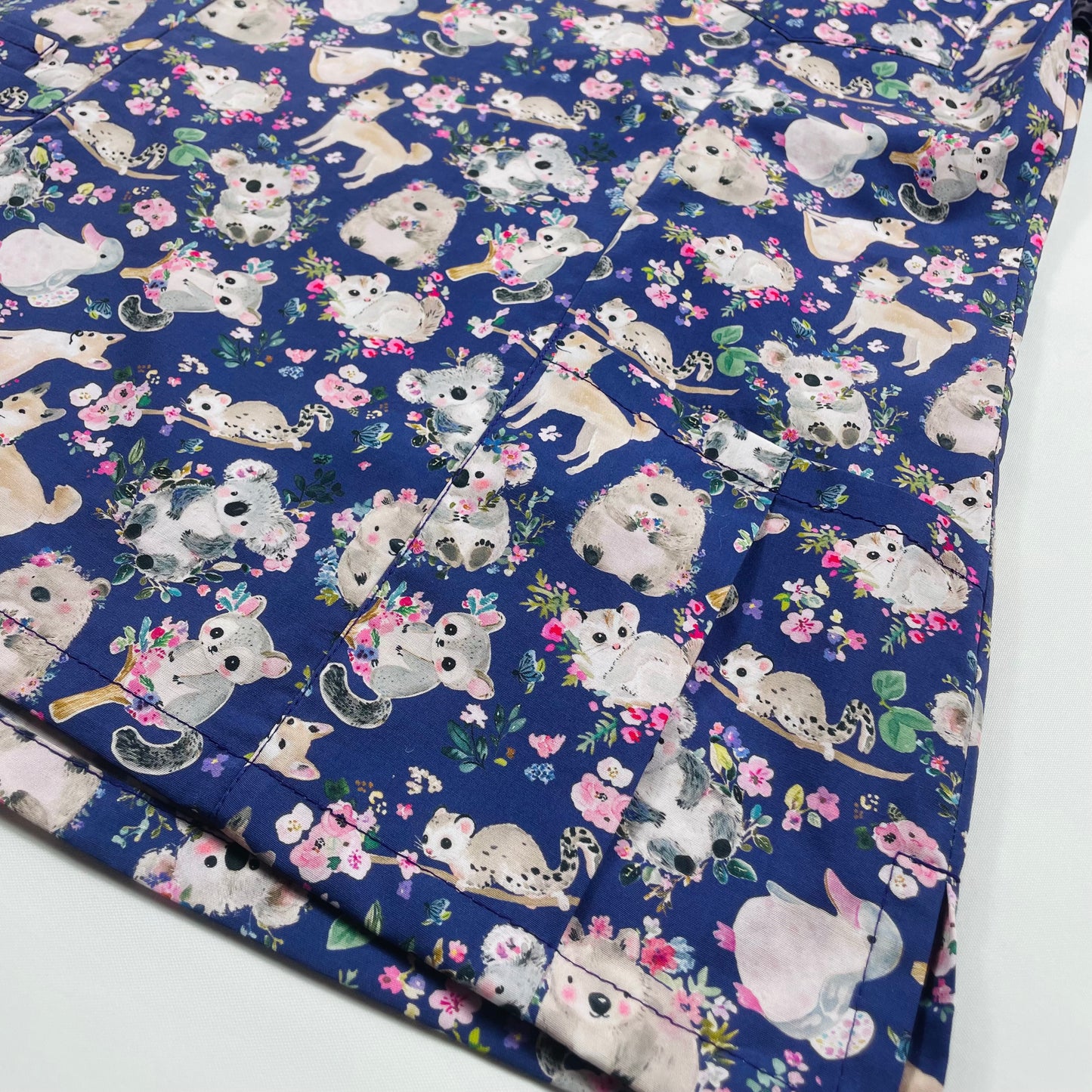 Pretty Natives on Purple Scrub Sets - made to order