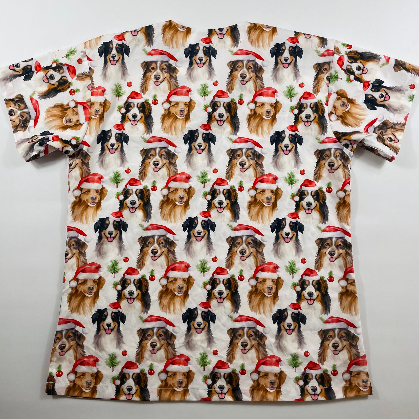 Santa Paws Fun Scrub Top