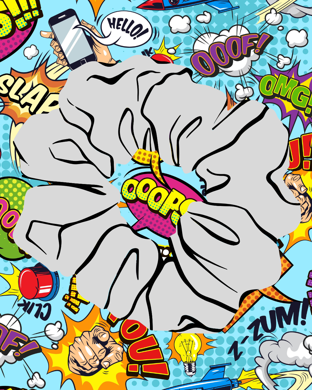 The Comic Book Fun Scrunchie