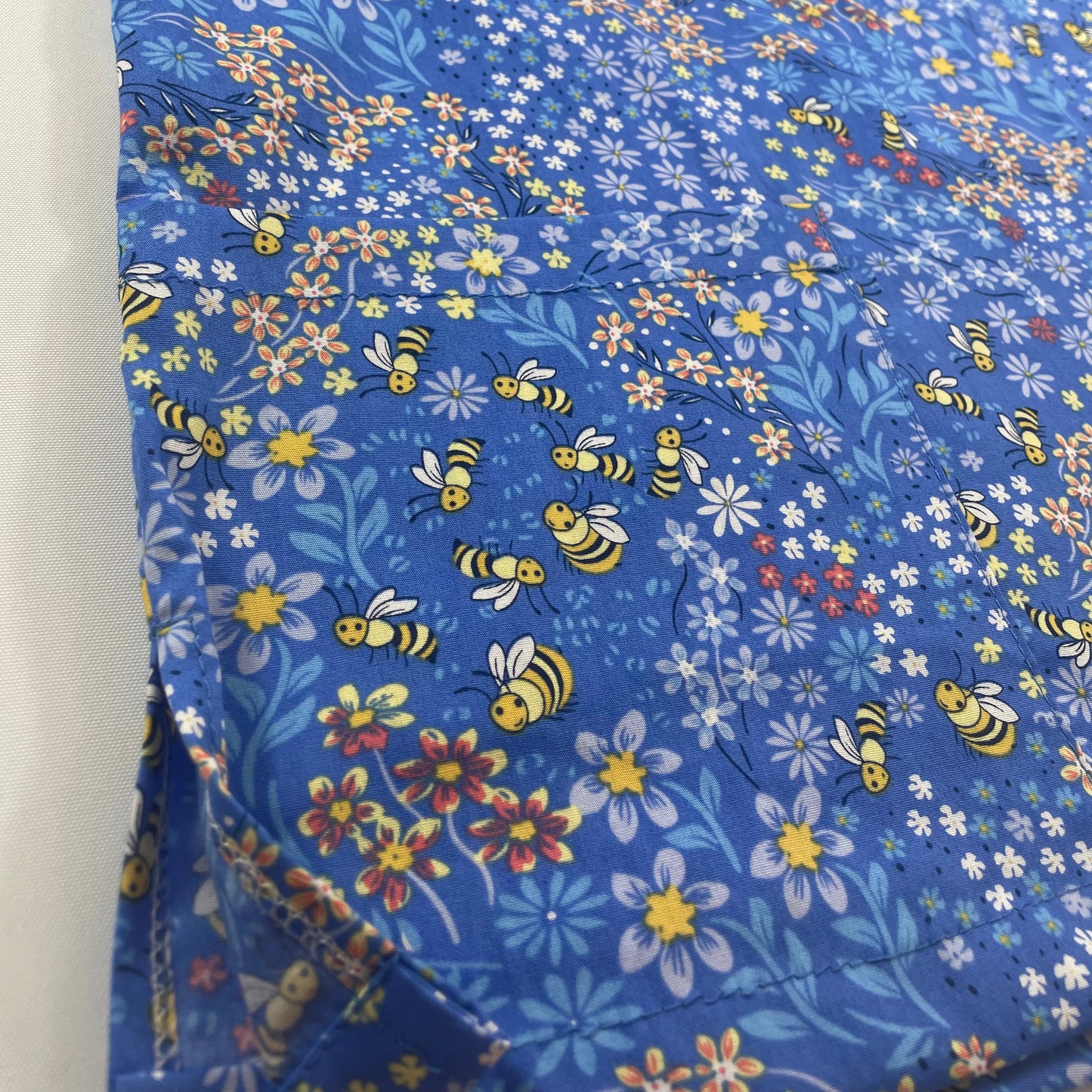 Blue Bees & Flowers Scrub Sets - made to order