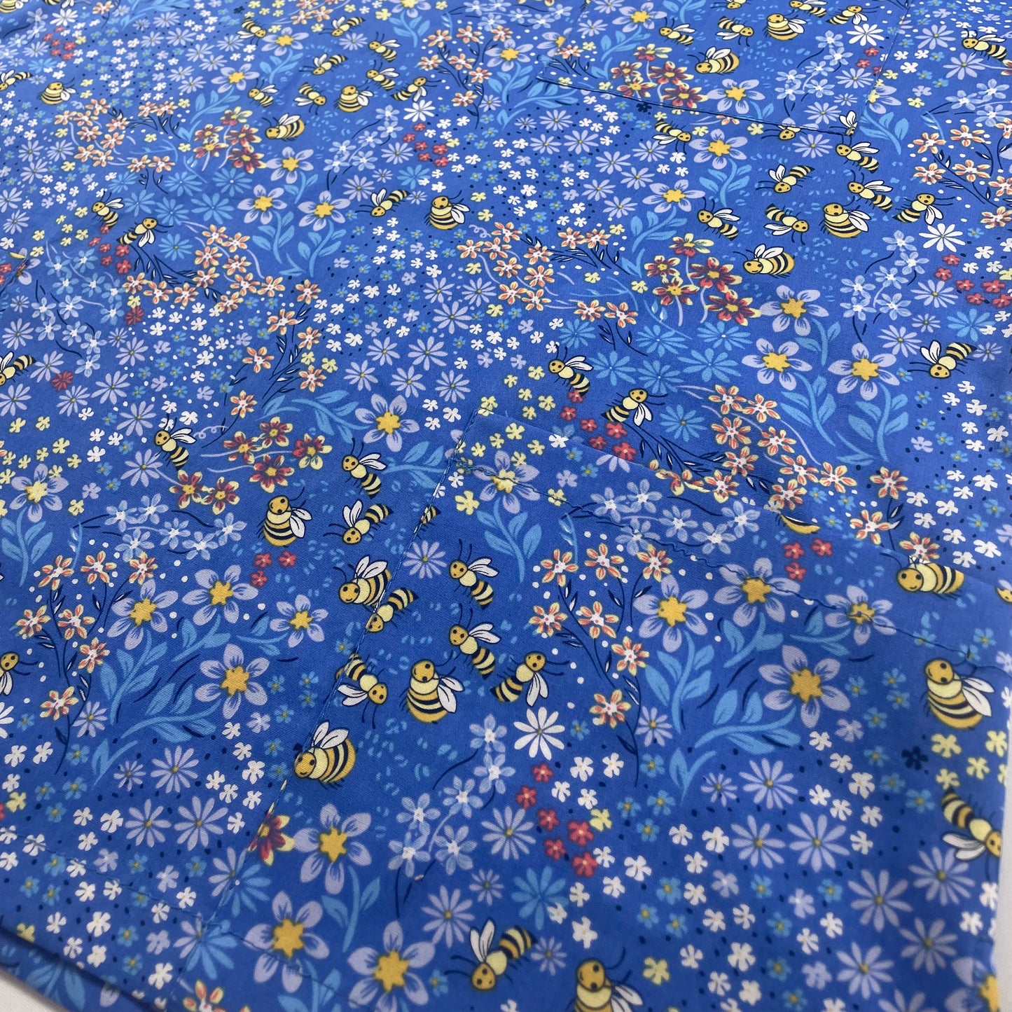 Blue Bees & Flowers Scrub Sets - made to order