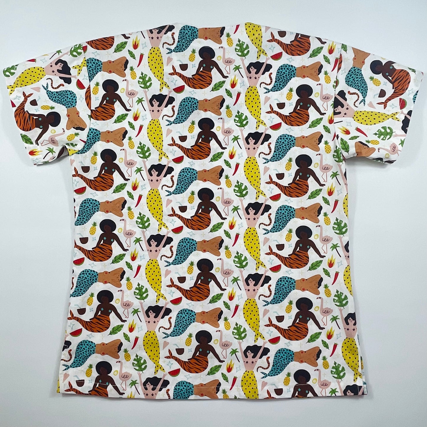 SECONDS - Frolicking Fancies Fun Scrub Top - relaxed XS only!