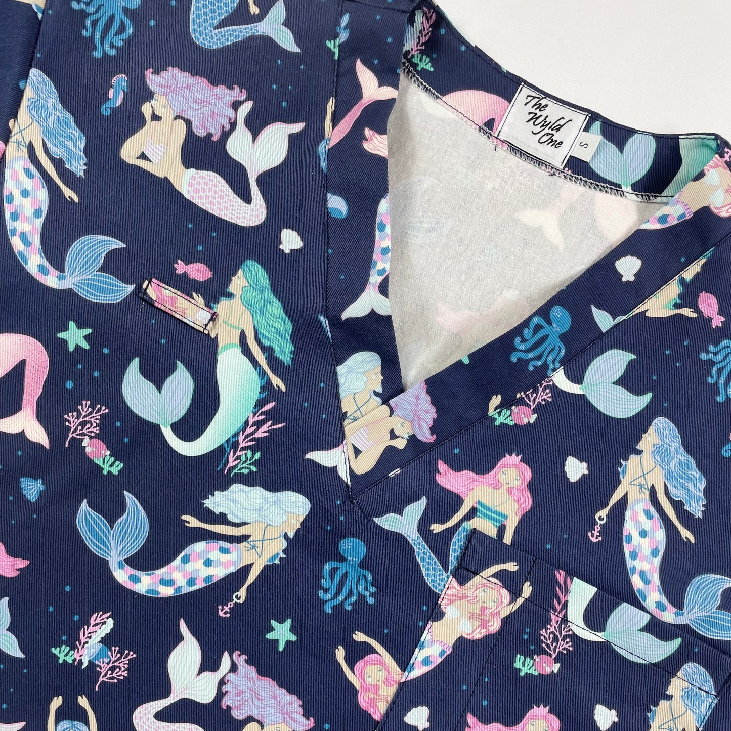 Mermaids Fun Scrub Top