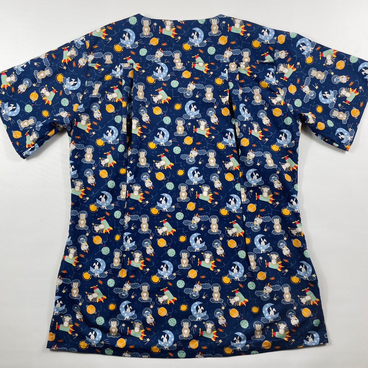 Outer Space Fun Scrub Top