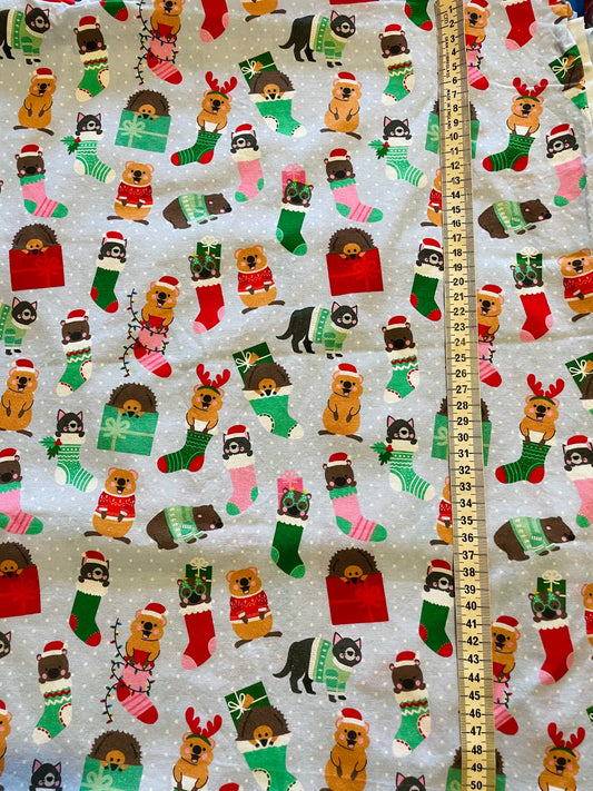 Christmas Critters in Stockings - Made to order