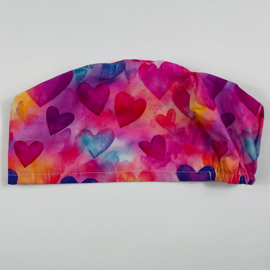 Valentines Hearts Scrub Cap