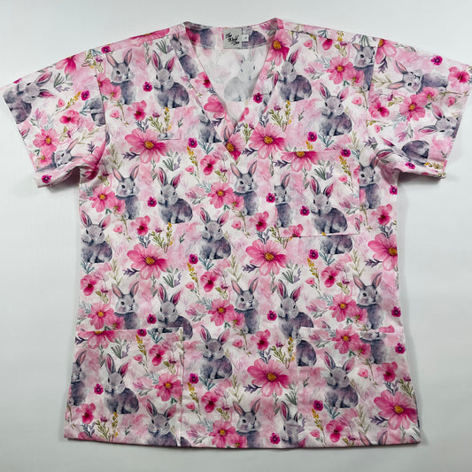 Blossom Bunny Fun Scrub Top