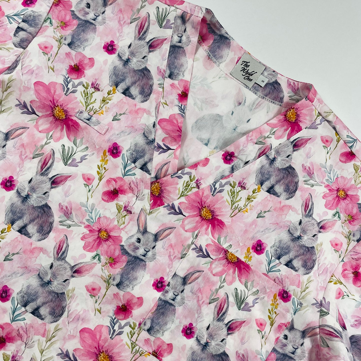 Blossom Bunny Fun Scrub Top