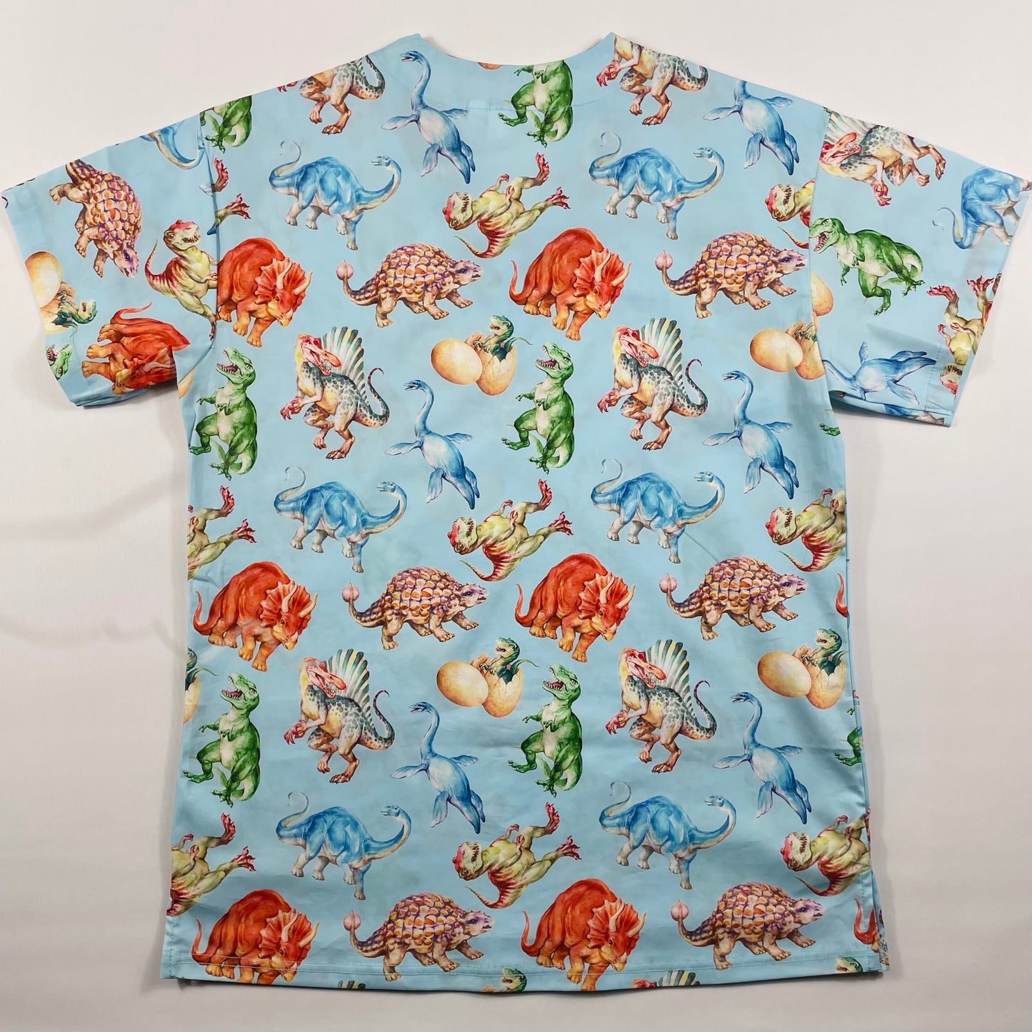 Jurassic Fun Scrub Top - 2% stretch