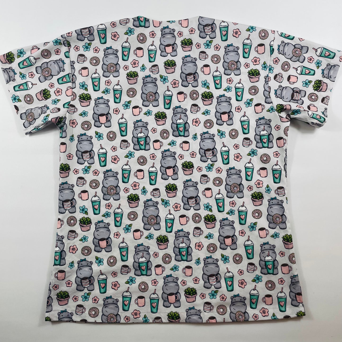 Coffee Break Fun Scrub Top