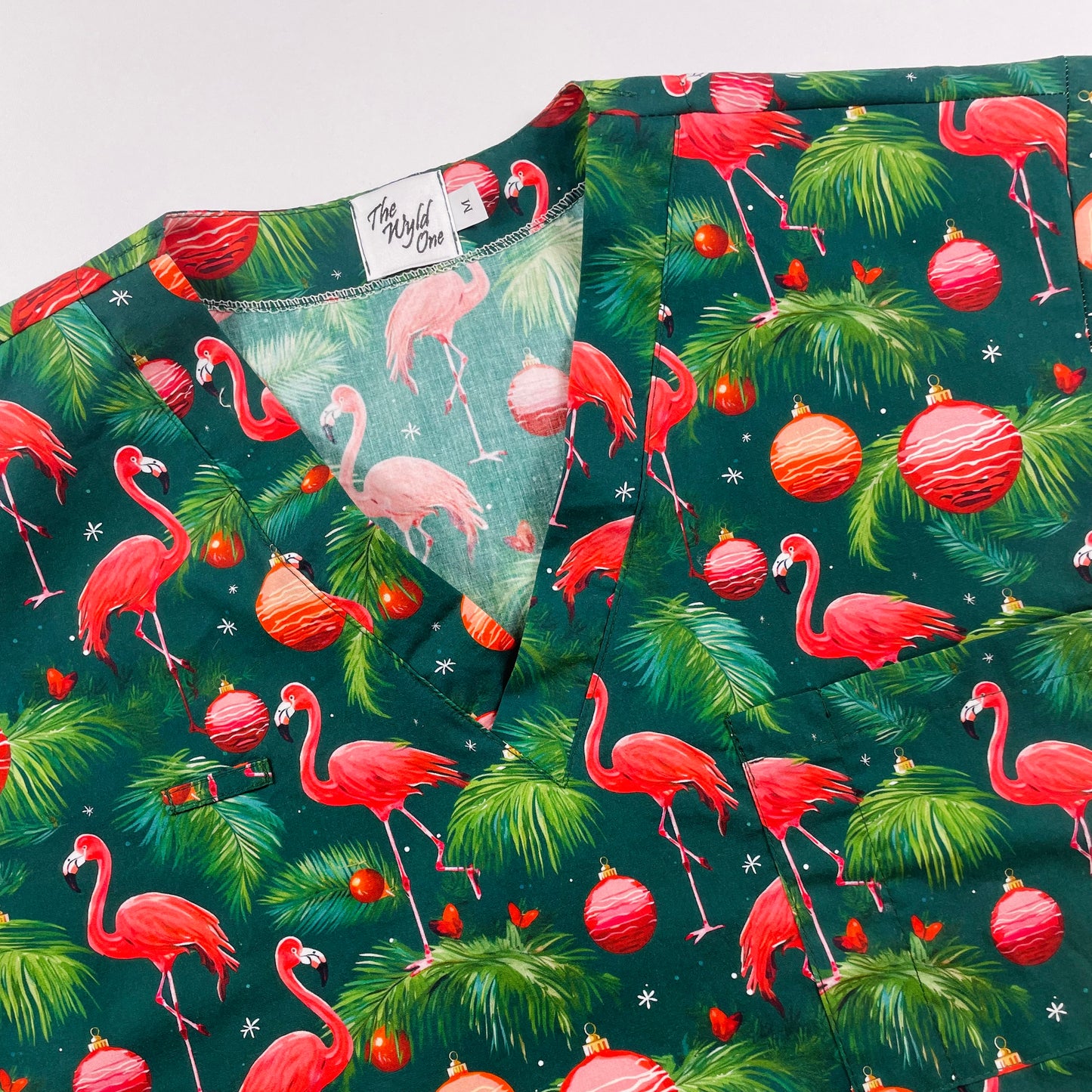 Festive Flamingos - ready to ship - last one relaxed fit M!