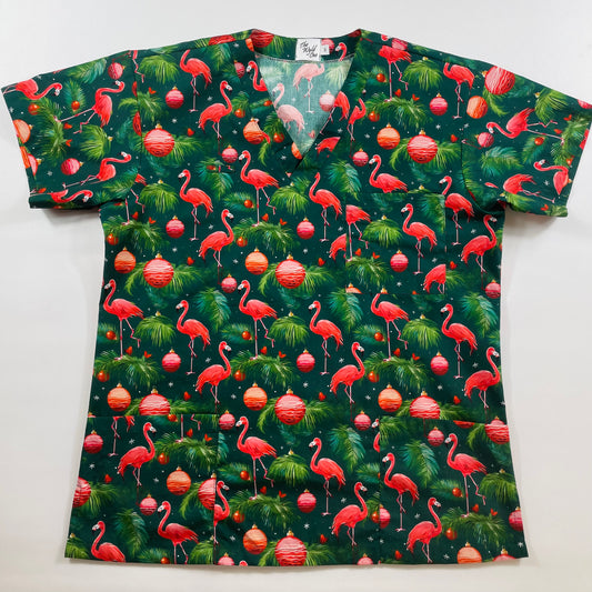 Festive Flamingos - ready to ship - last one relaxed fit M!