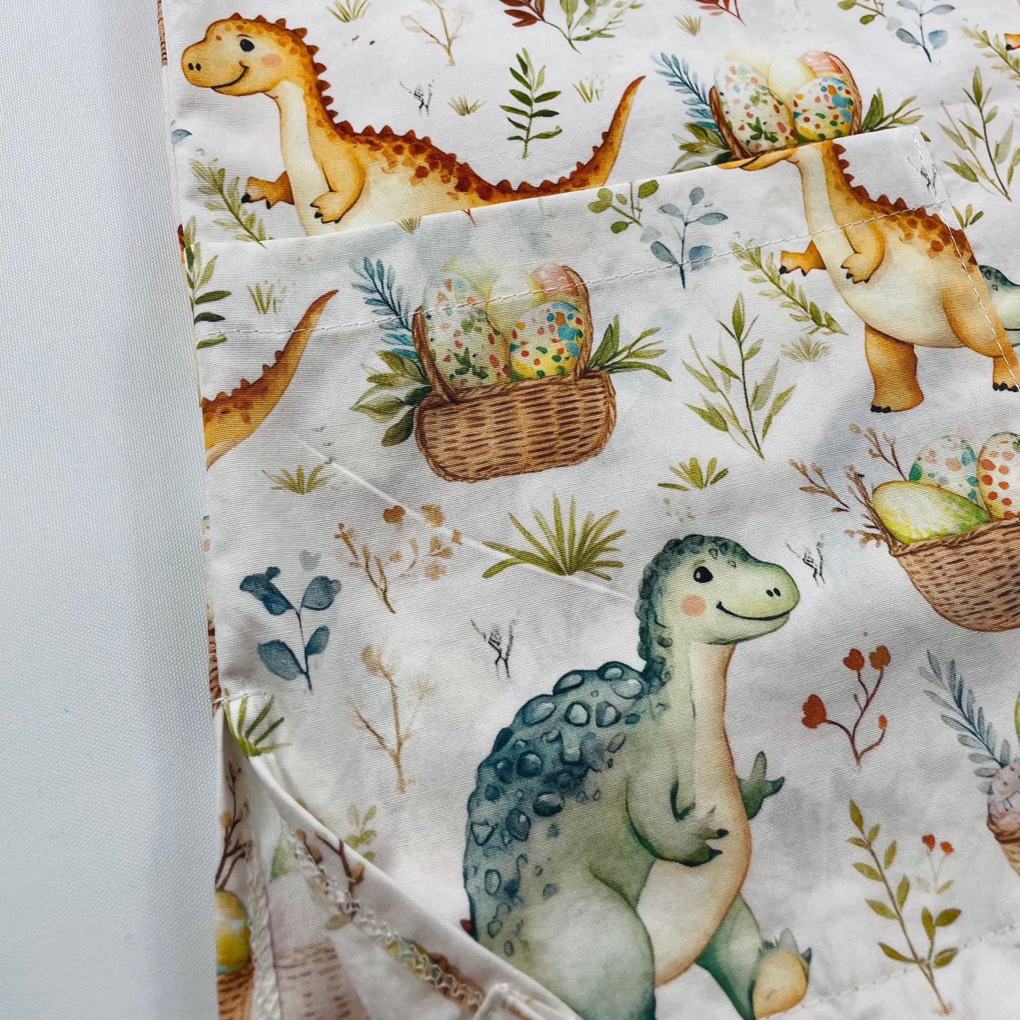Dino Egg Hunt Fun Scrub Top