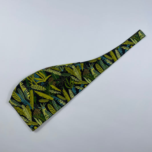 Jungle on Black Scrub Cap