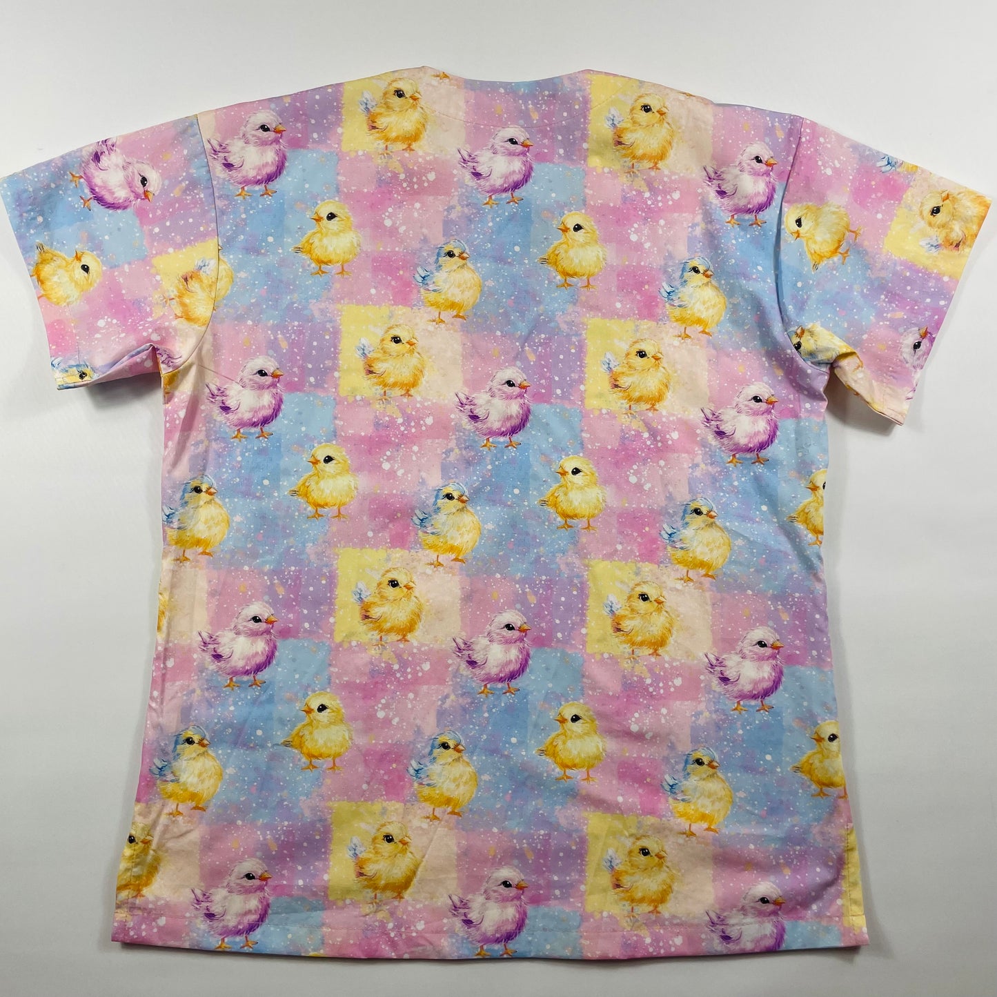 Easter Fluff Fun Scrub Top