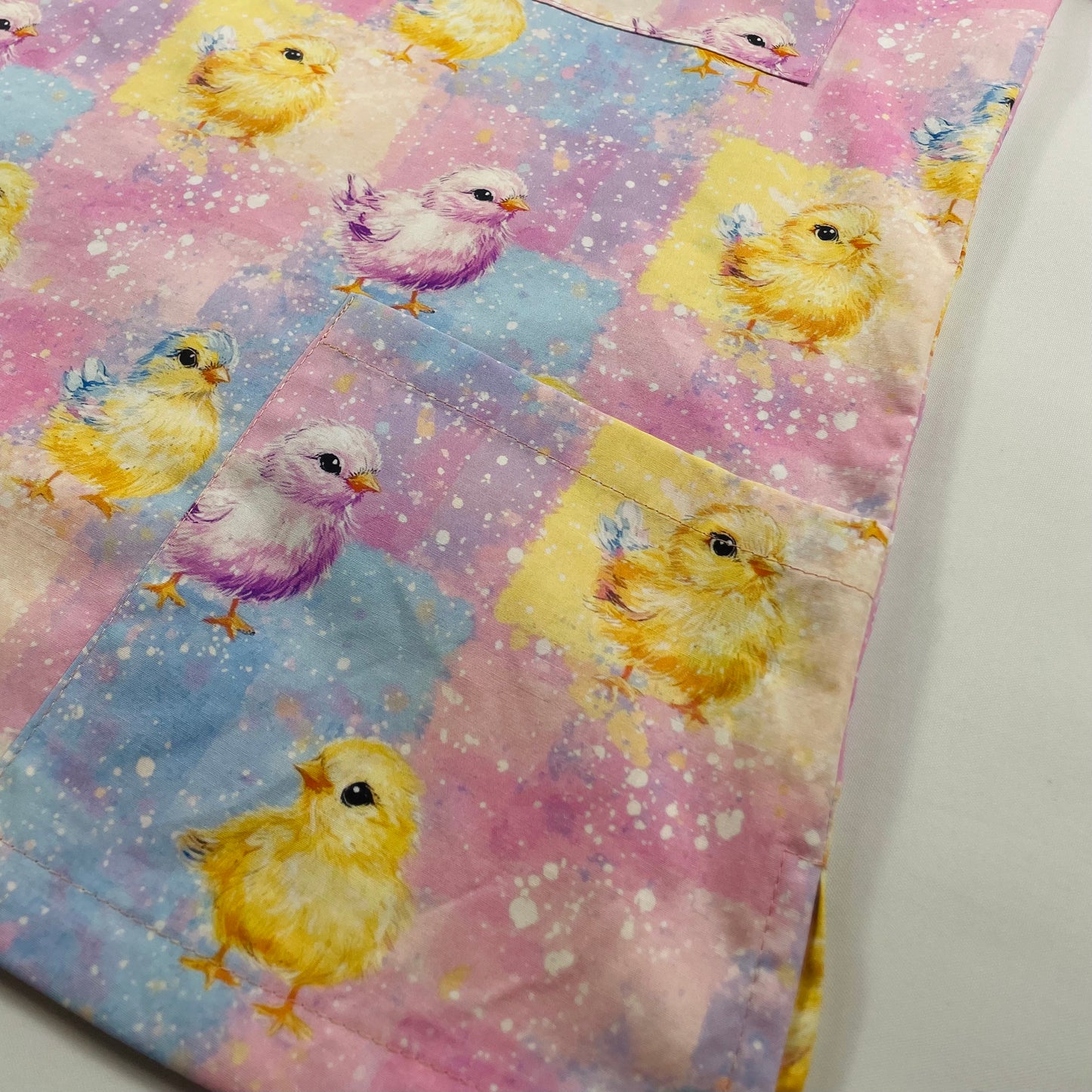 Easter Fluff Fun Scrub Top