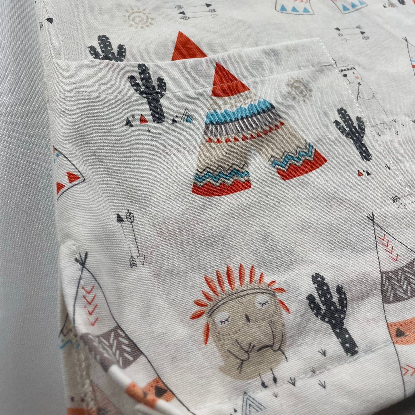 Teepees Fun Scrub Top - last one Relaxed Fit XS!