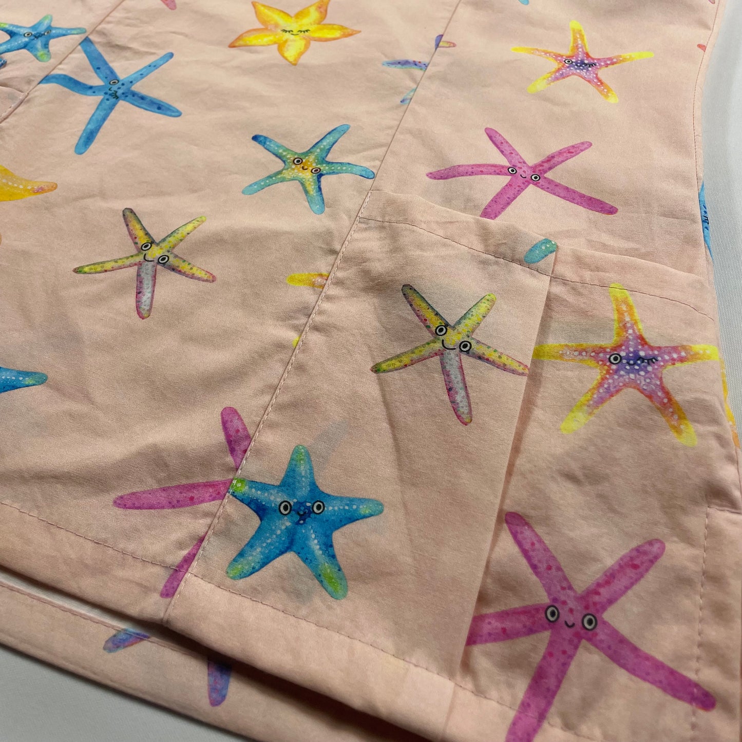 Starfish Fun Scrub Top - last one Princess seam 6!