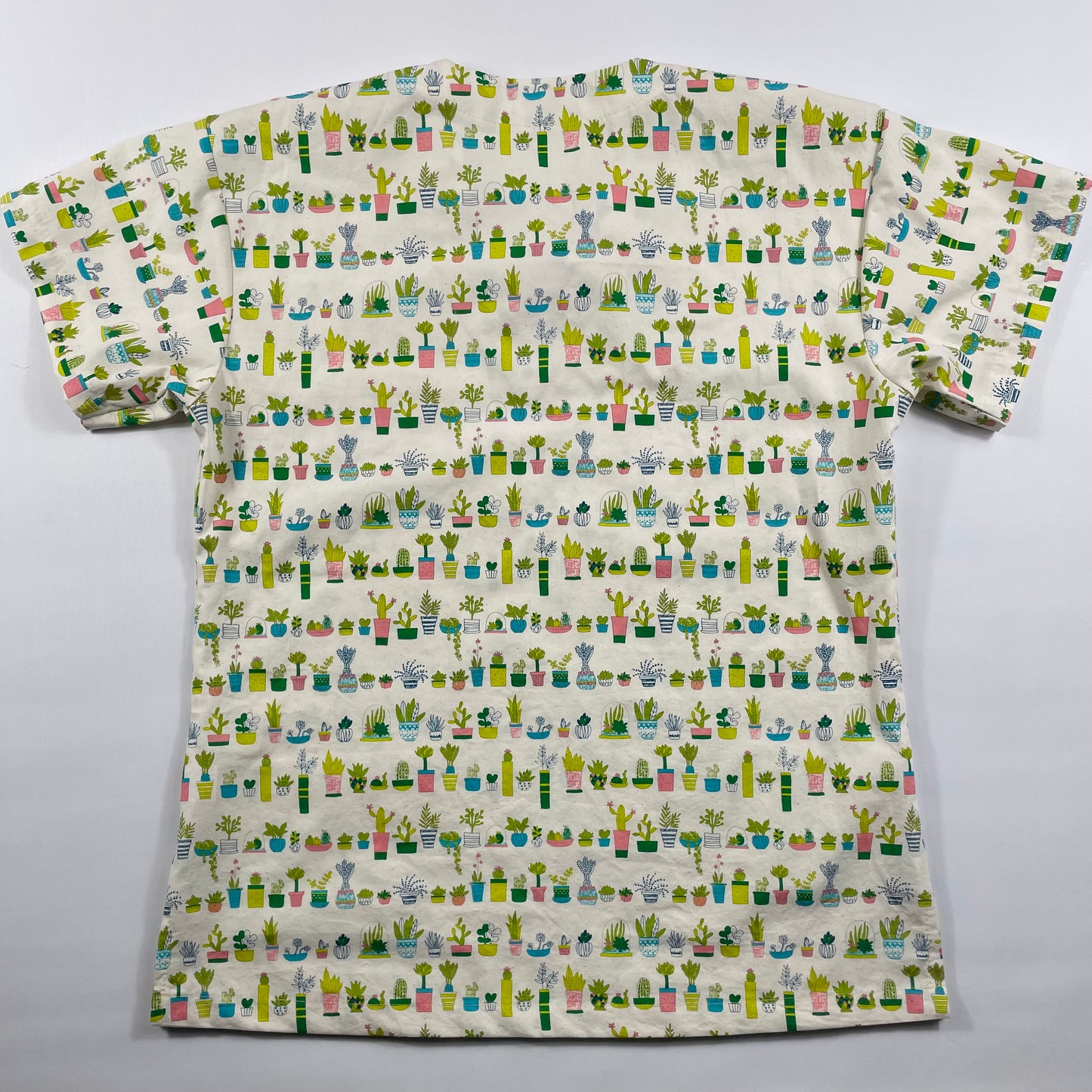 Succulent City Fun Scrub Top - last one Relaxed Fit XS!