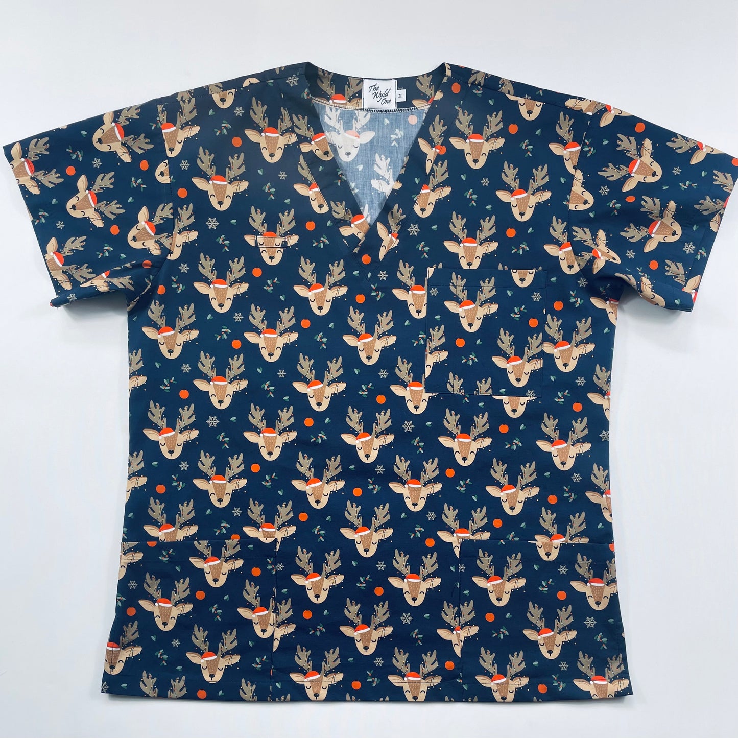 Reindeer Sleeping Navy - ready to ship - last one relaxed fit S!