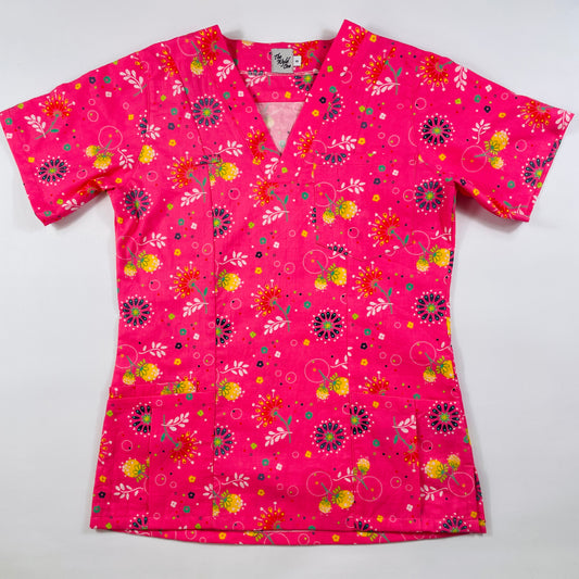 Spring Day Fun Scrub Top - last one Princess seam 6!