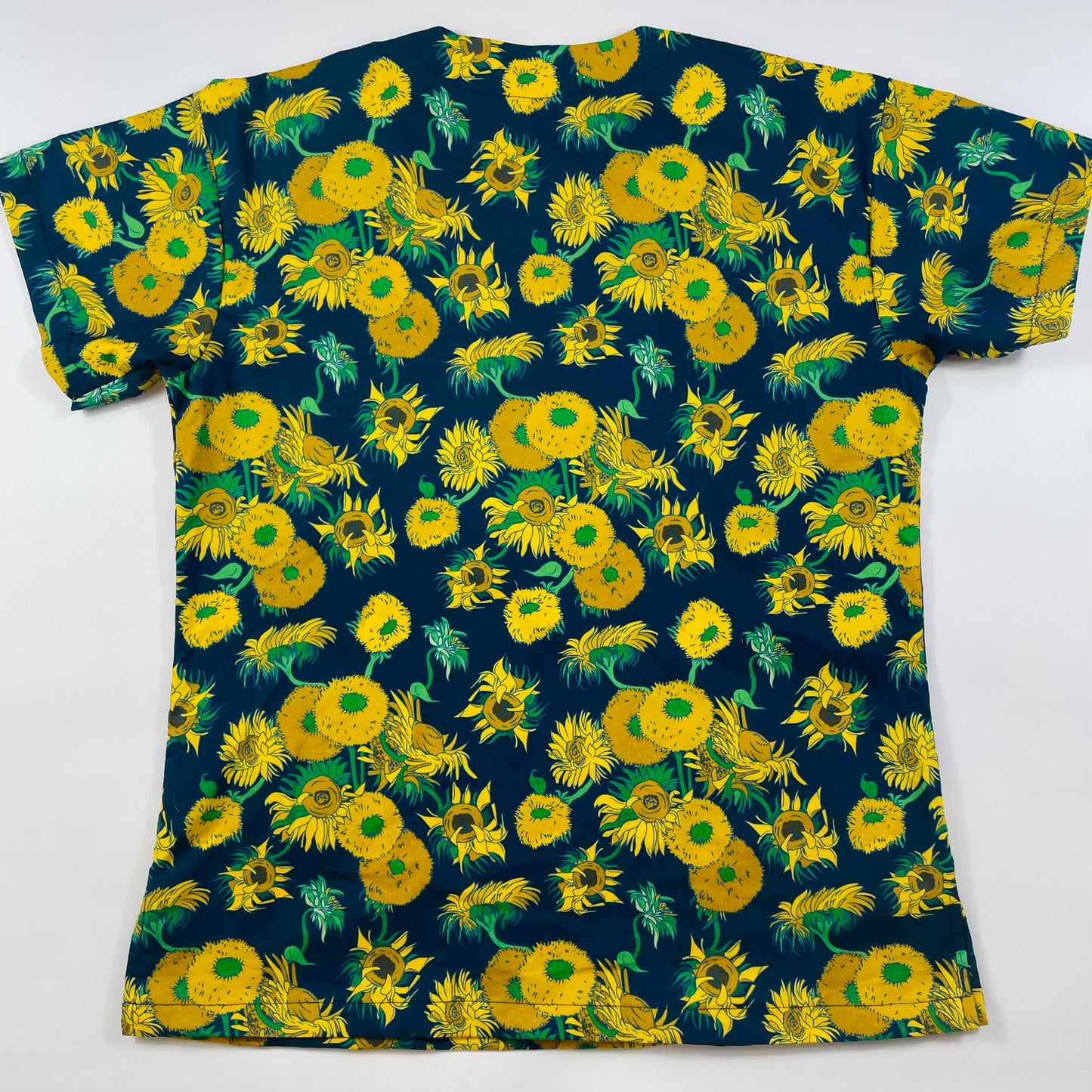 The Sunflower Fun Scrub Top - last one Relaxed fit XS!