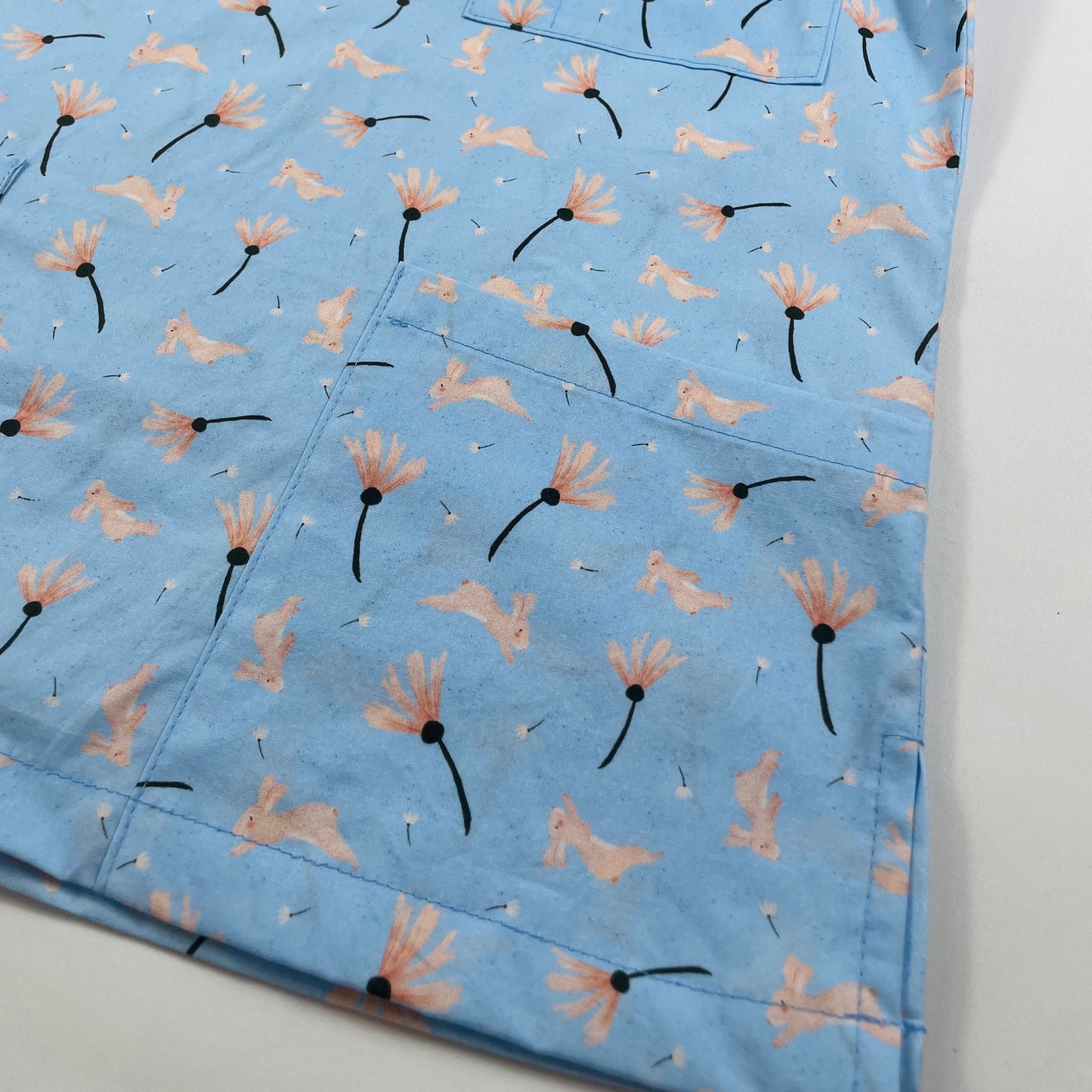 Bunny Breeze Fun Scrub Top - last one Relaxed fit XXS!