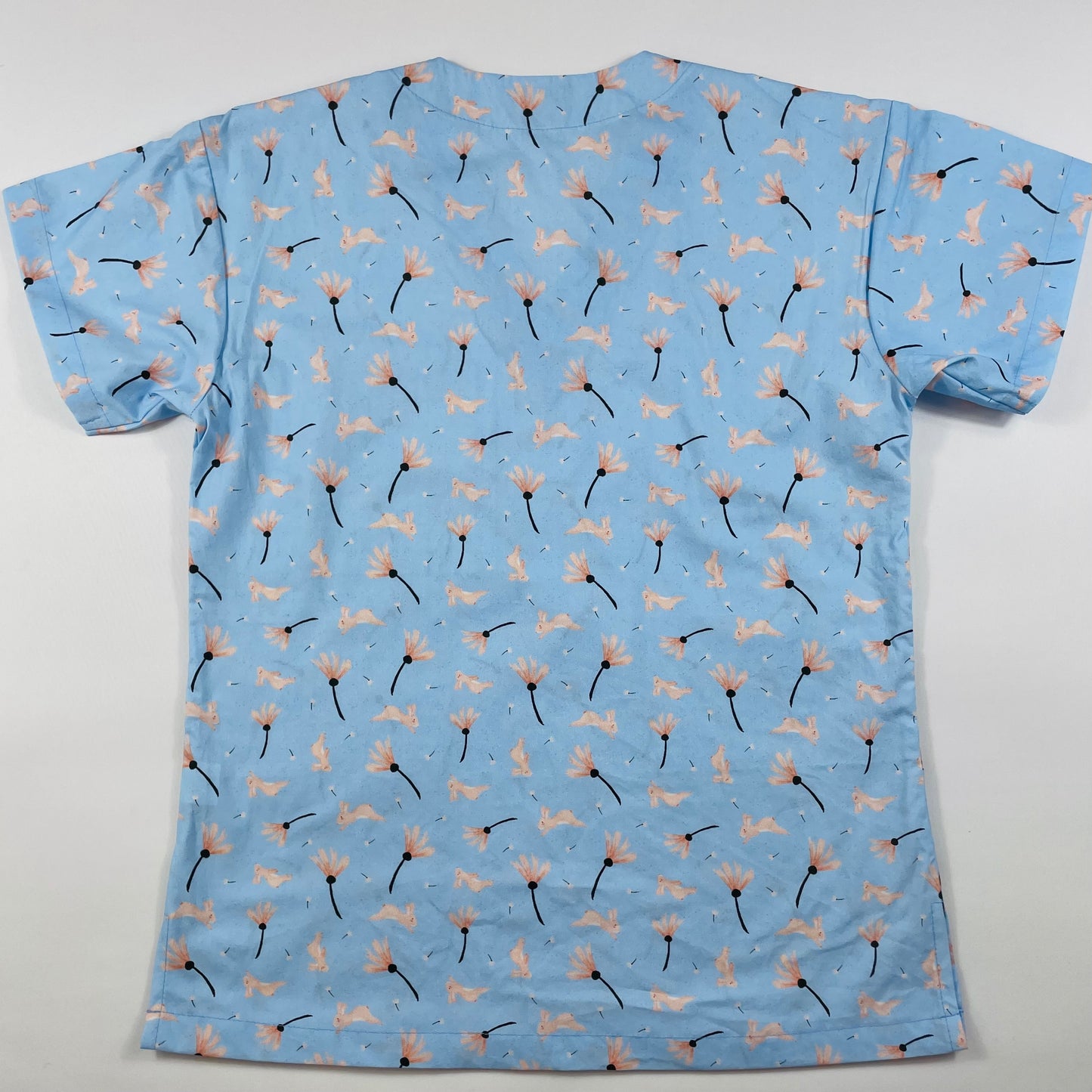 Bunny Breeze Fun Scrub Top - last one Relaxed fit XXS!