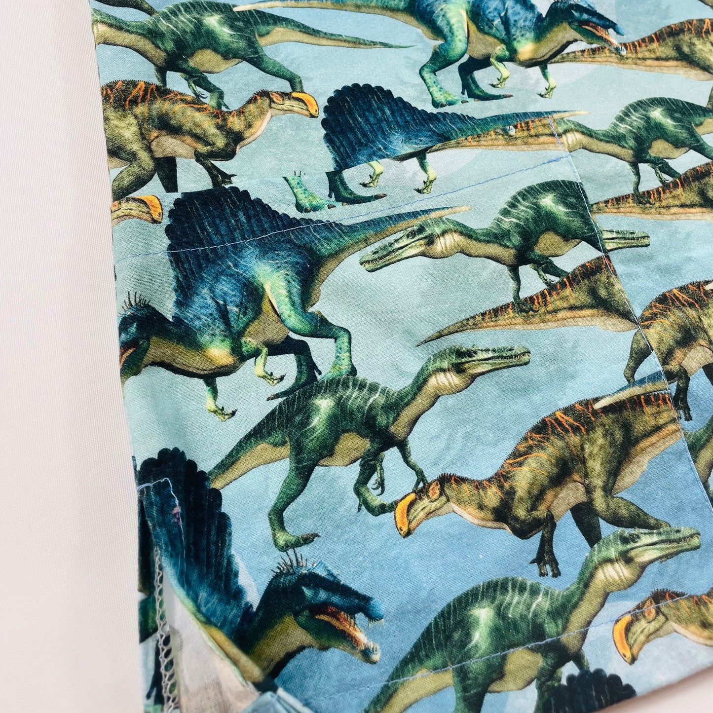 Dinos on Blue Fun Scrub Top - last one Relaxed fit XS!
