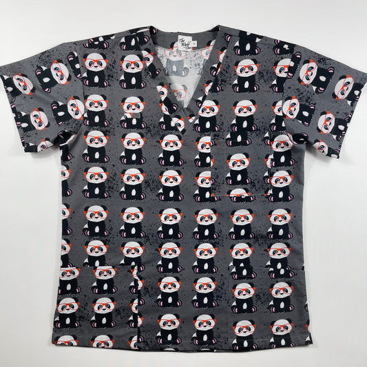 Panda Love Fun Scrub Top