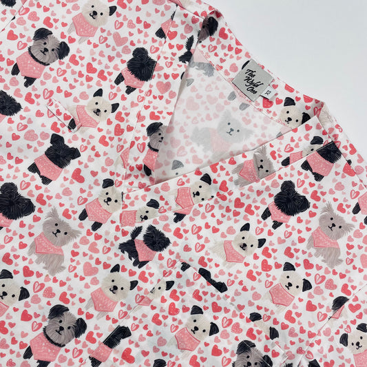 Puppy Love Fun Scrub Top