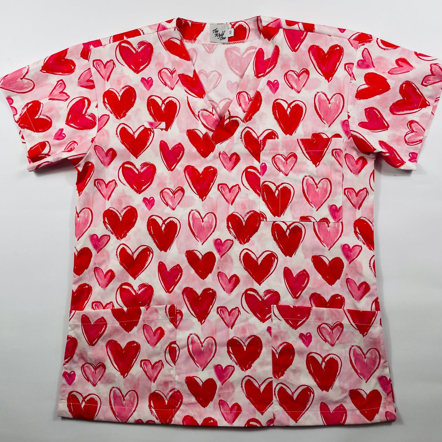 Lots of Love Fun Scrub Top
