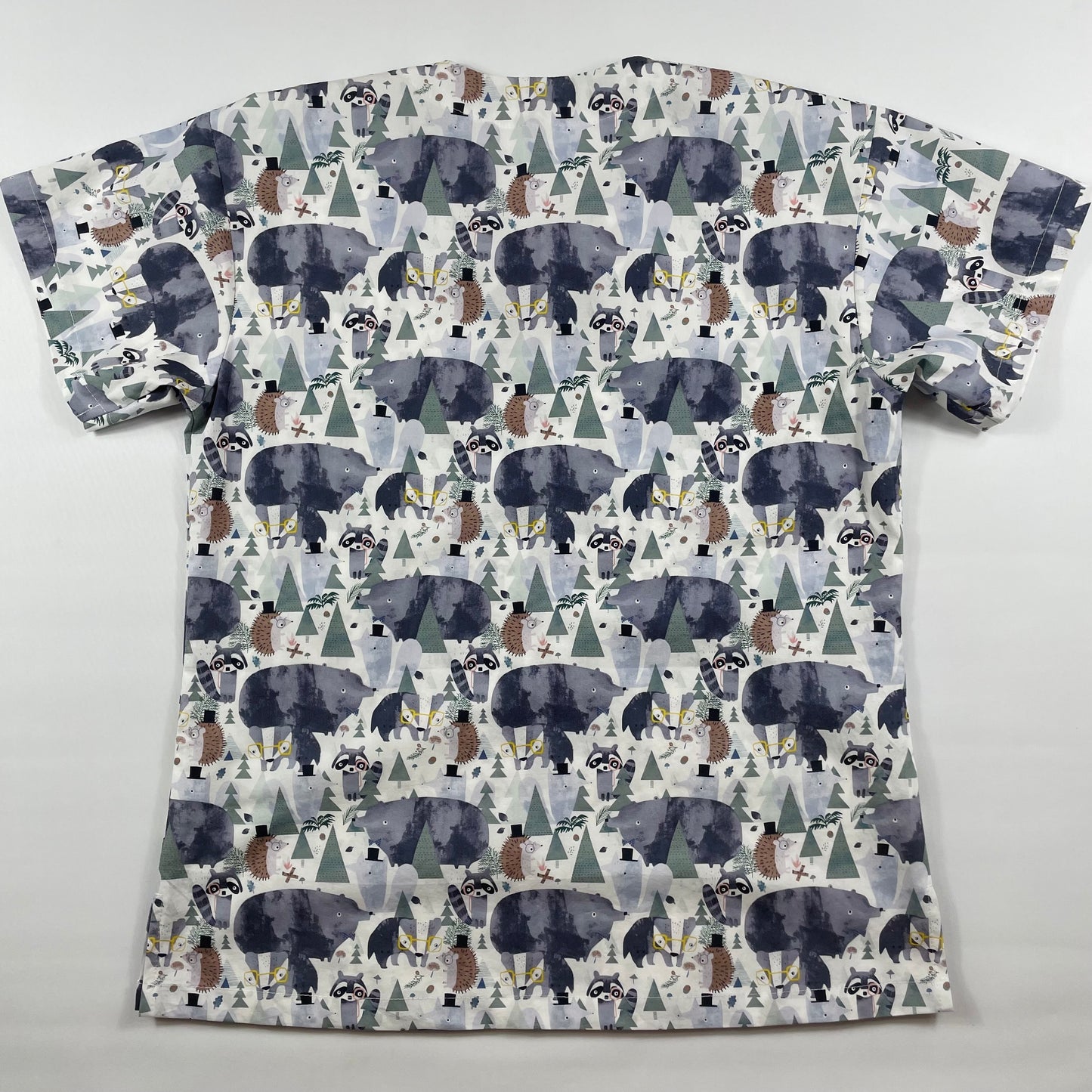 The bear in the woods Fun Scrub Top