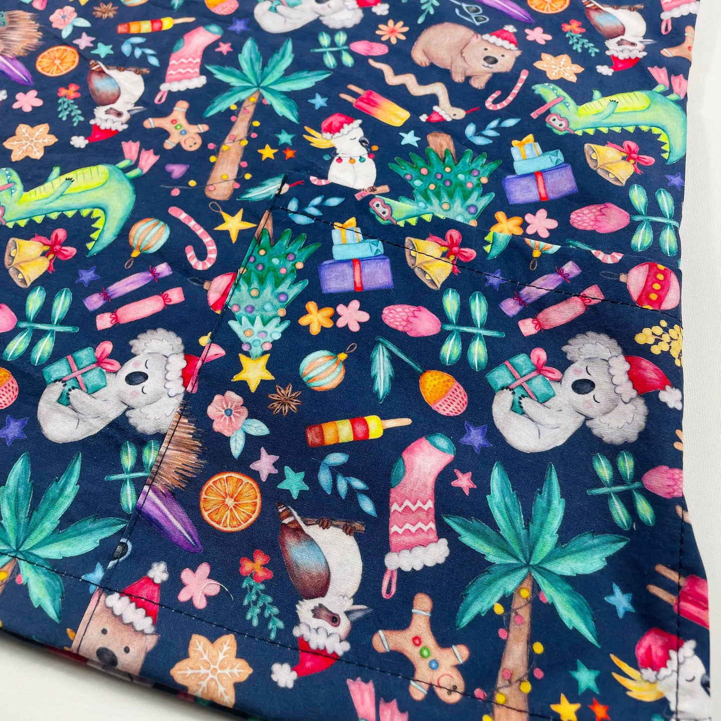 PREORDER - Round 1 - An Aussie Christmas Navy Scrub Sets - shipping late October