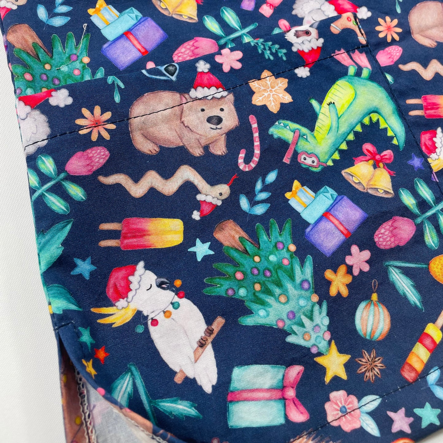 PREORDER - Round 1 - An Aussie Christmas Navy Scrub Sets - shipping late October
