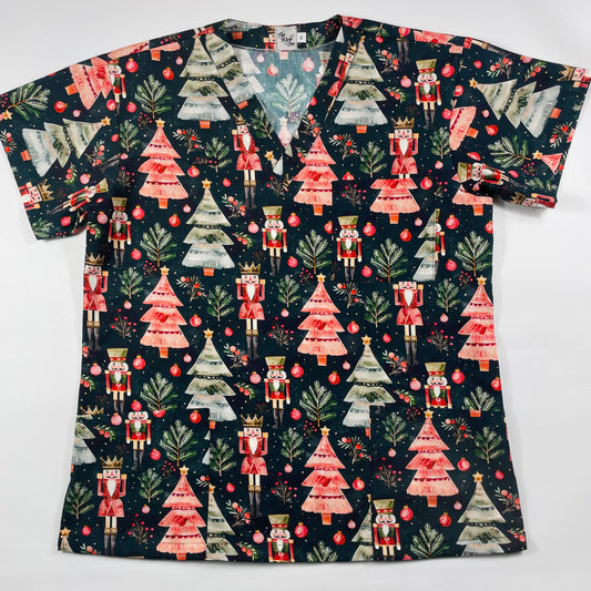 PREORDER - Round 1 - The Nutcracker Fun Scrub Top - shipping late October