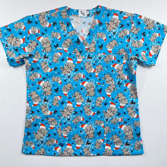 SAMPLE SALE - Christmas Scrub & Scrunchie Bundle 7 - relaxed M only!