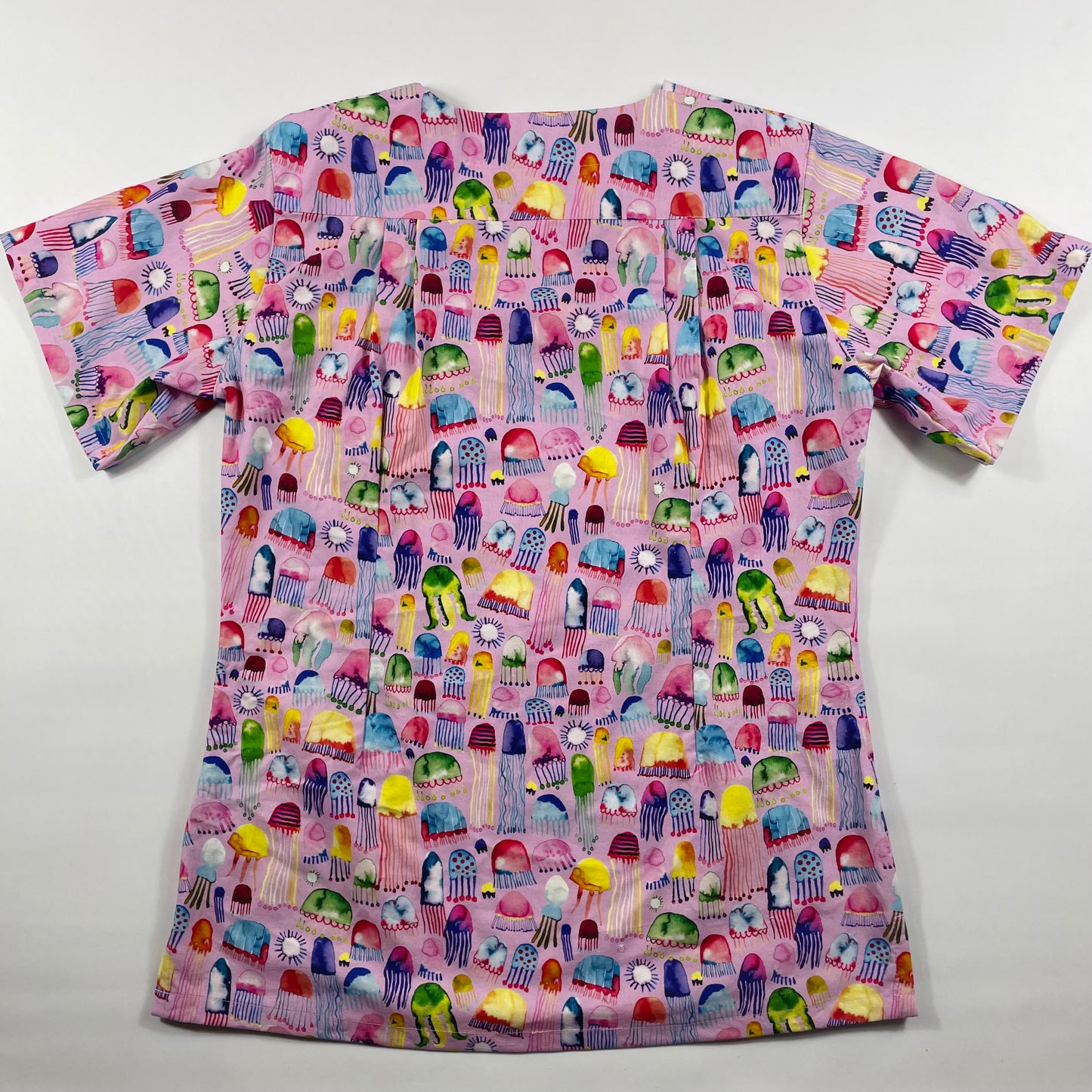 Pink Jellies Fun Scrub Top - last sizes Relaxed fit S & Princess seam 10!