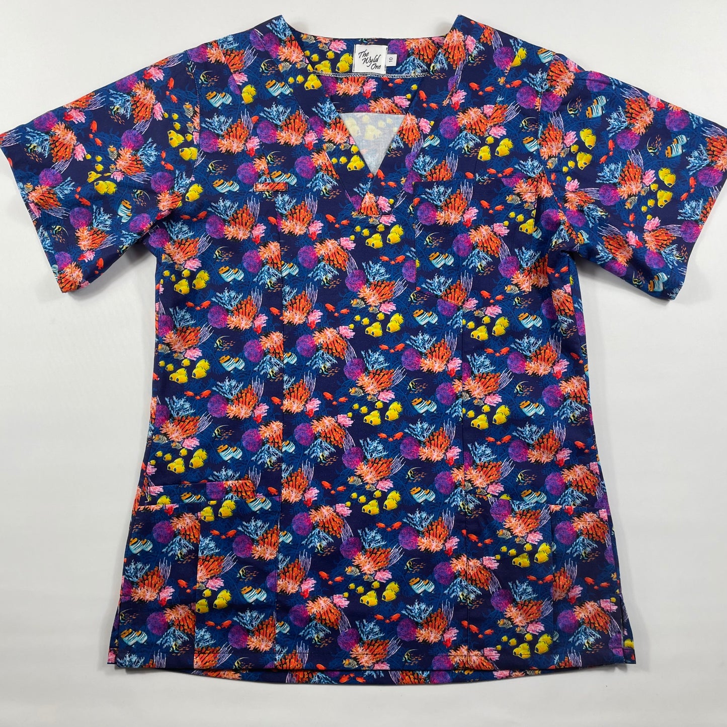 Coral Reef Fun Scrub Top - last one relaxed fit XS!