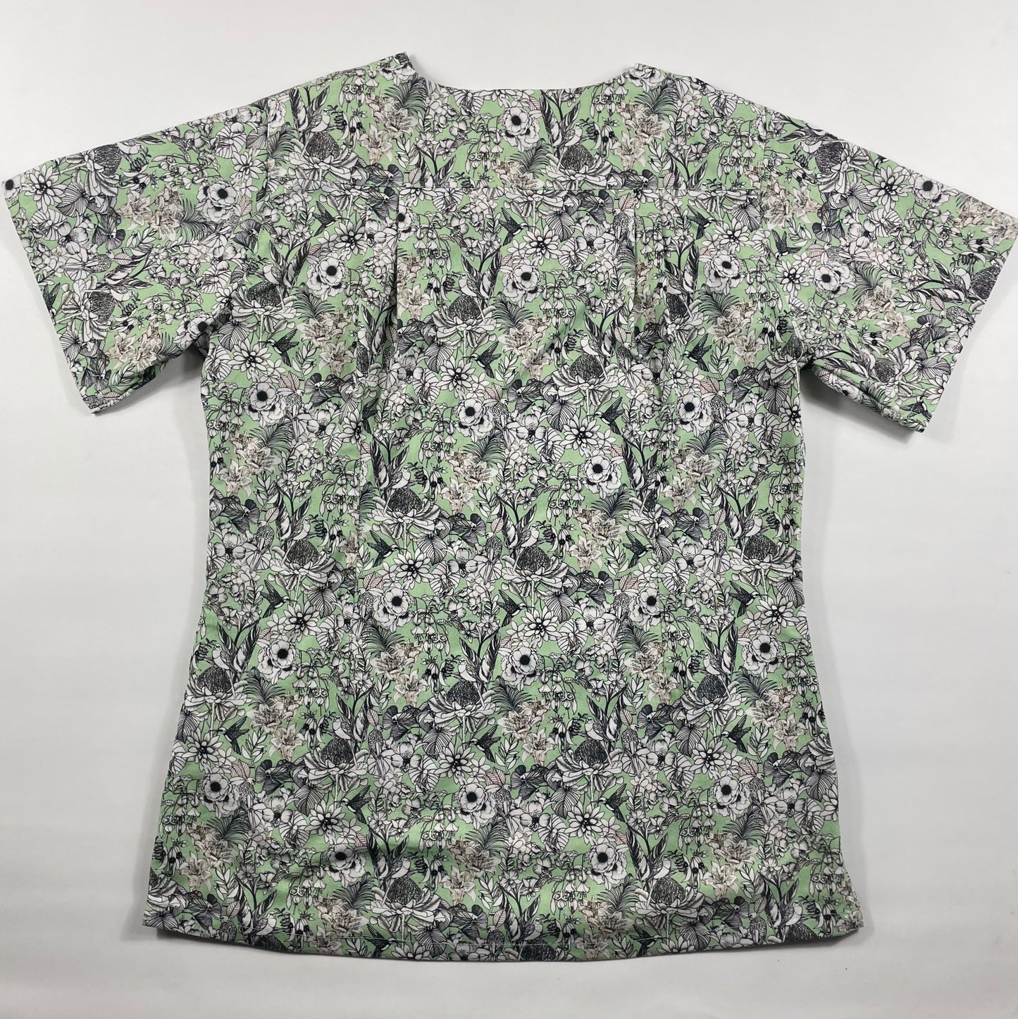 Aussie Flora Fun Scrub Top - last one Princess seam 10!