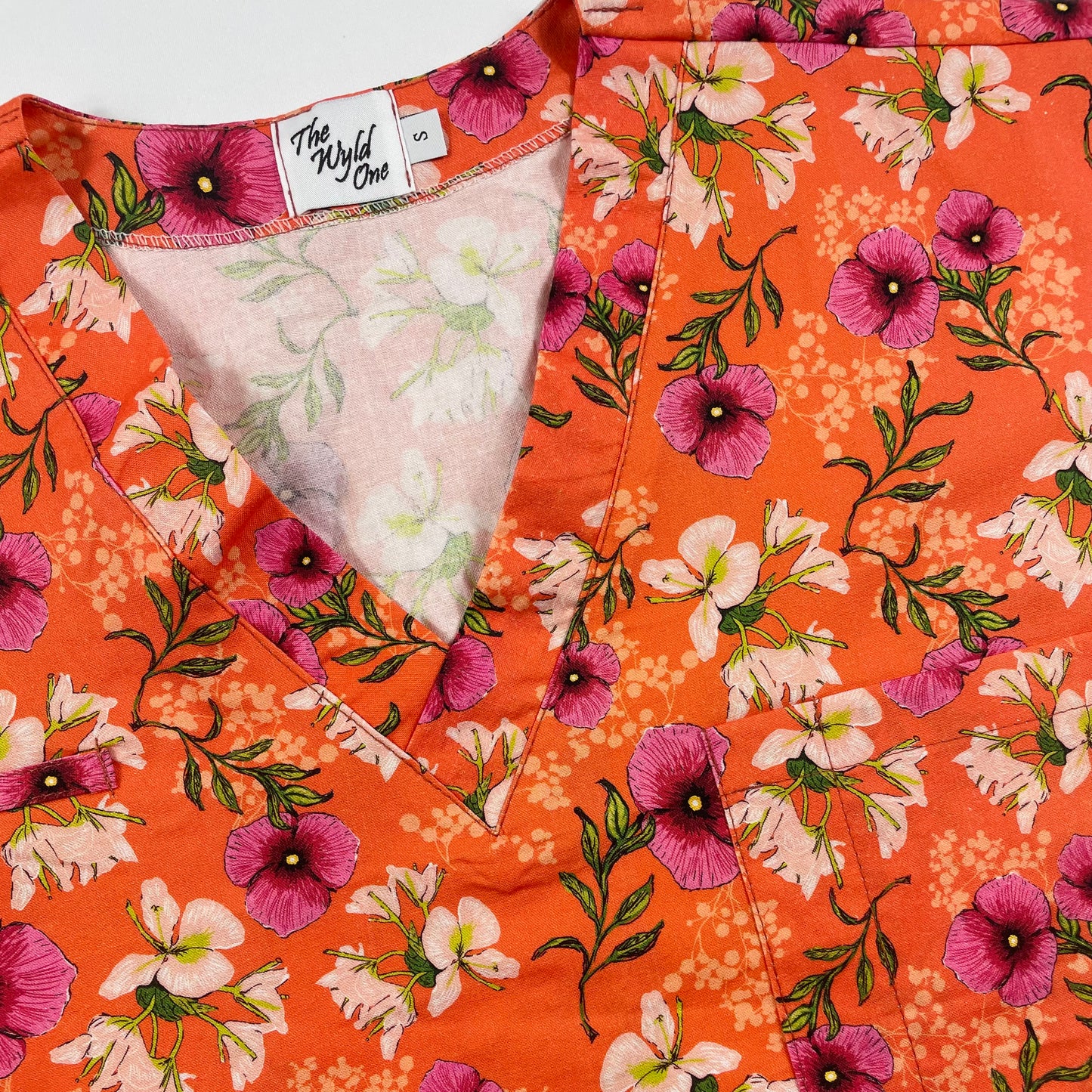 Springtime Fun Scrub Top - last one Relaxed Fit XS & S!